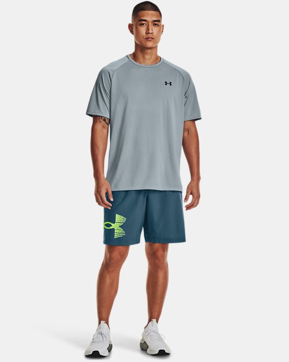 Men's UA Tech™ Woven Graphic Shorts in Blue image number 2